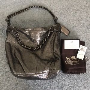 Coach Brooke gunmetal/anthracite handbag
